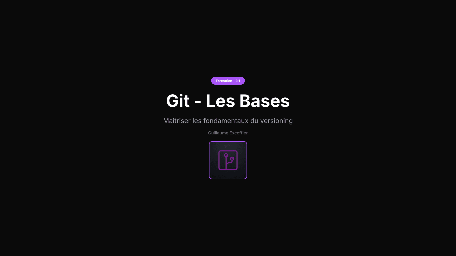 Git — Les Bases